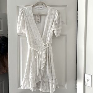Mango wrap midi dress, brand new